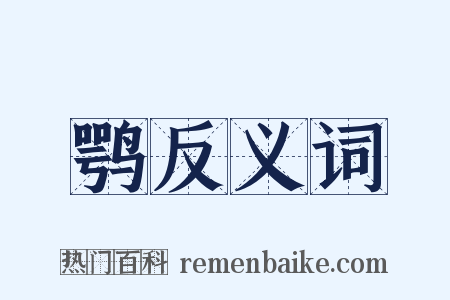 鹗反义词是什么意思的图片